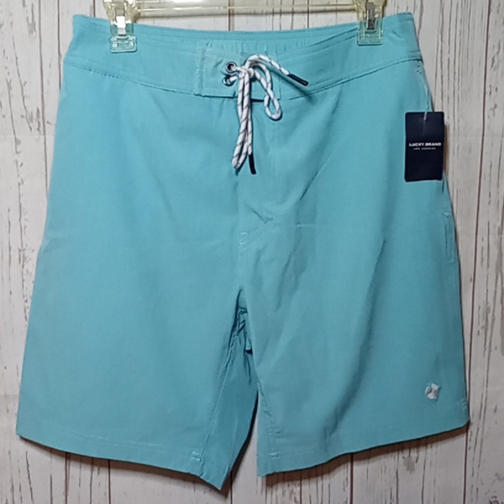 NWT Lucky Brand Swim Trunks sz M Mens